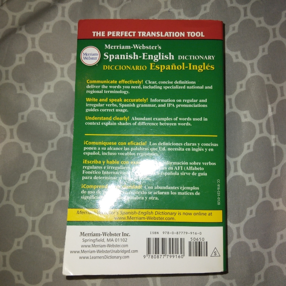 Merriam-Webster's Spanish-English Dictionary - Picture 2 of 2